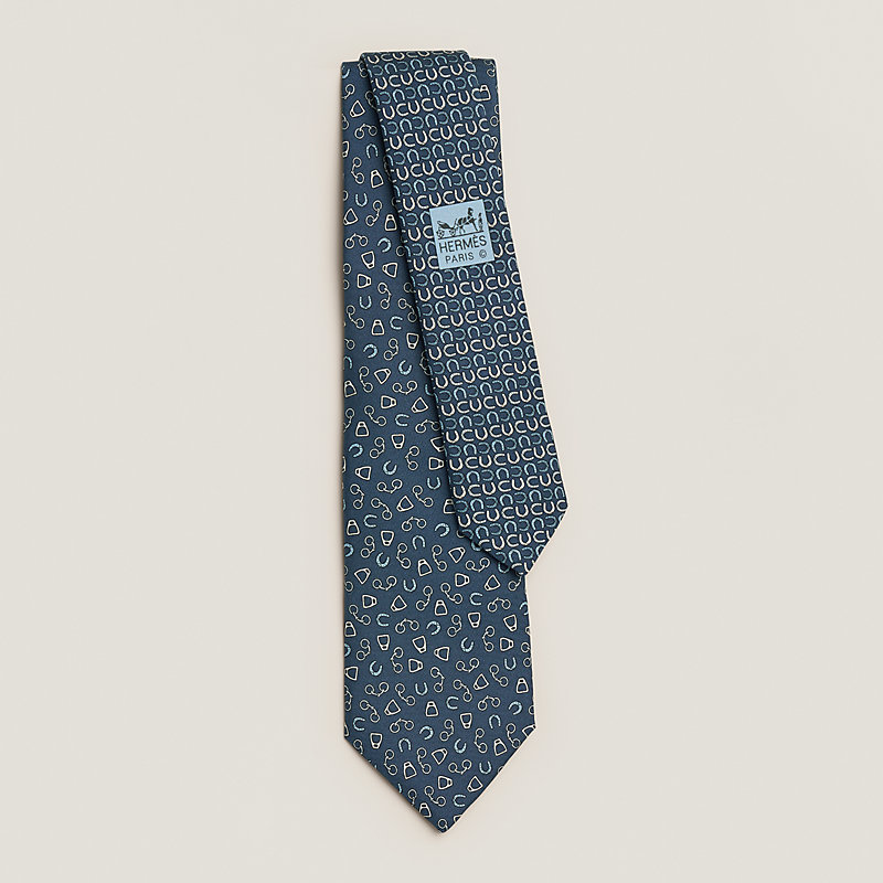 Metal en Vrac Twillbi tie - Blue | Hermès Canada